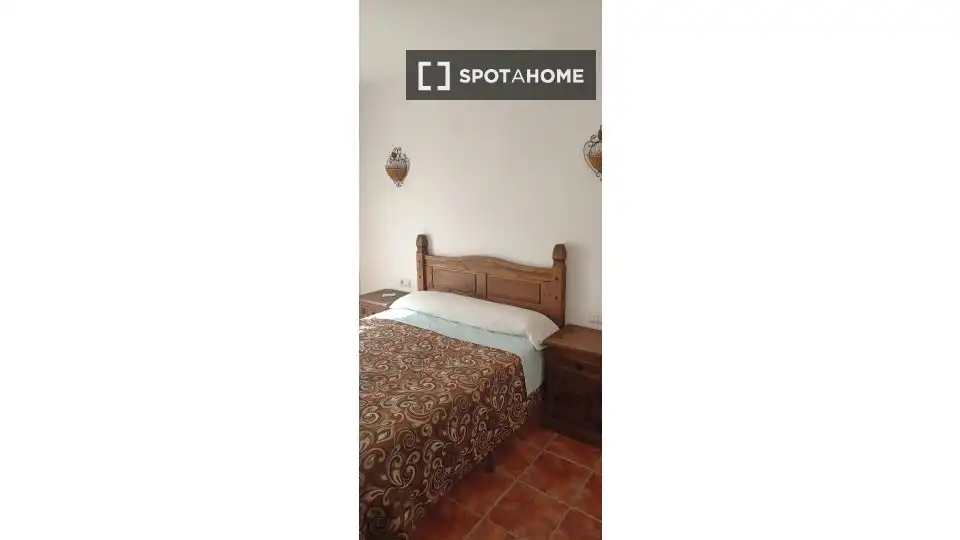 Dormitori de Apartament per a compartir en Bédar amb Aire condicionat, Terrassa i Moblat