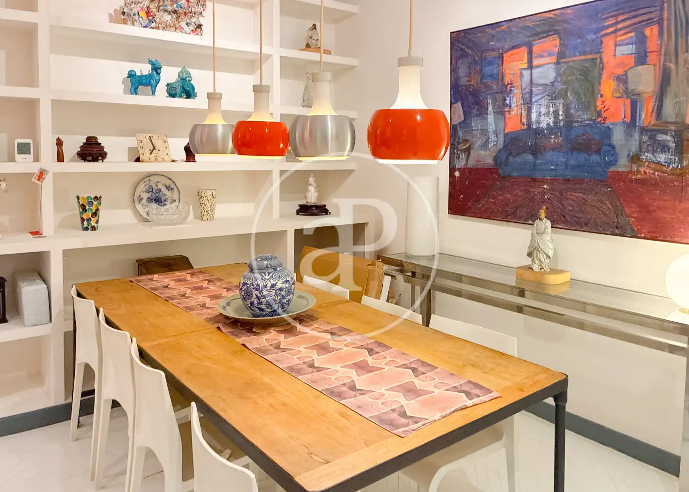 Dining room of Flat for rent in Madrid  with Heating and Furnished
