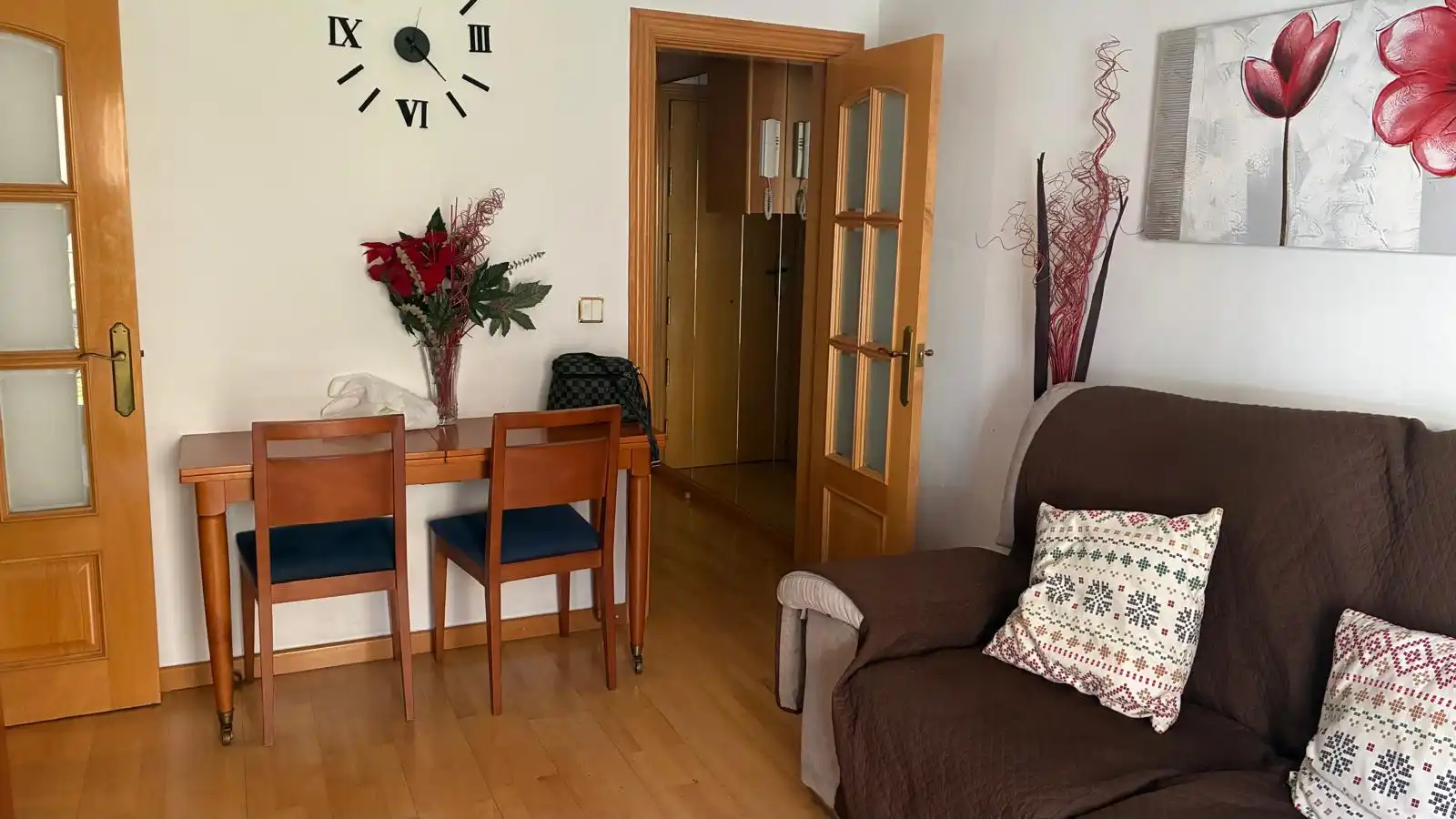 Sala de estar de Piso en venta en Barcelona con Parquet, Horno y Balcón