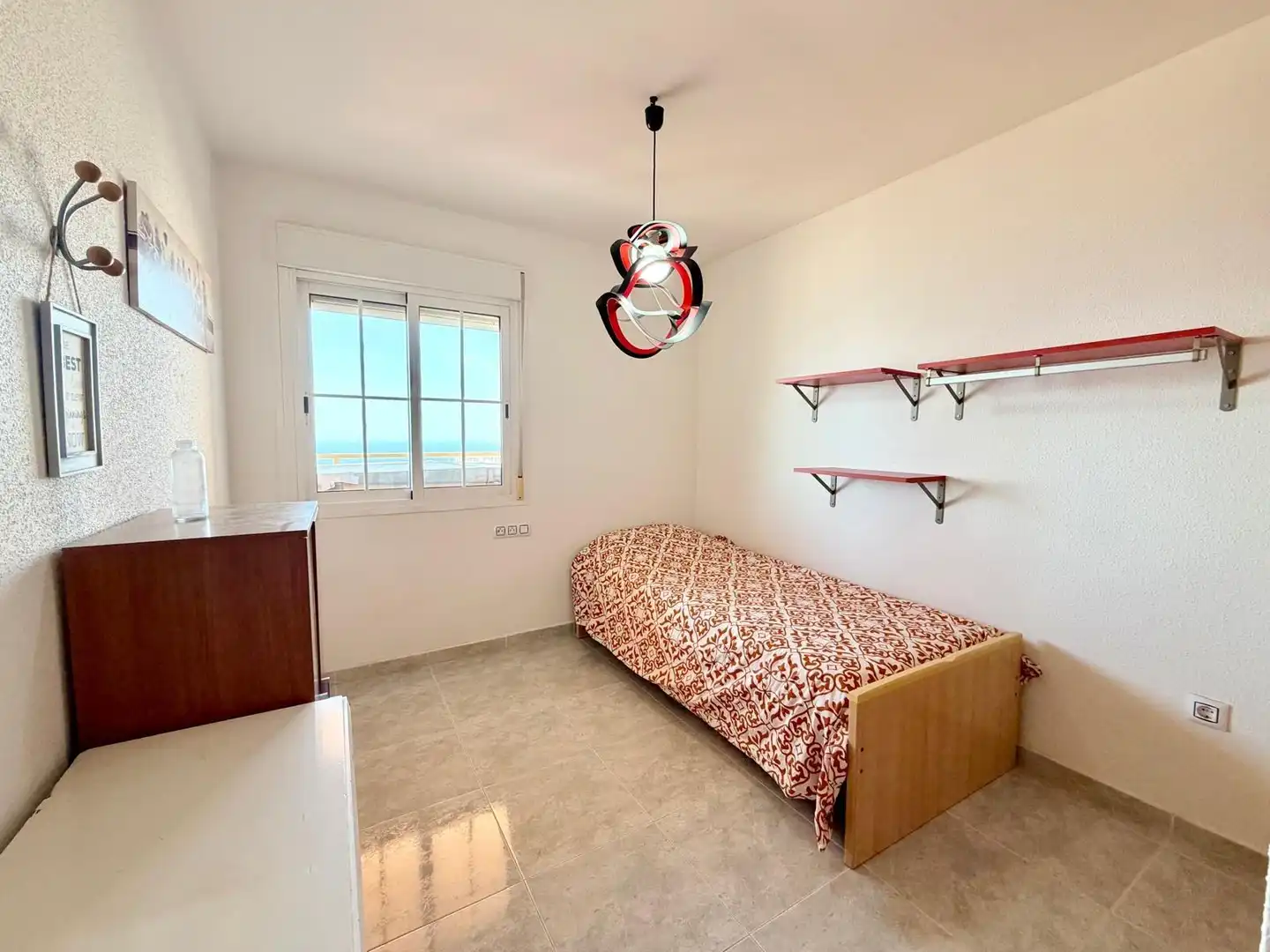 Schlafzimmer von Wohnung zum Verkauf in Roquetas de Mar mit Klimaanlage, Terrasse und Möbliert