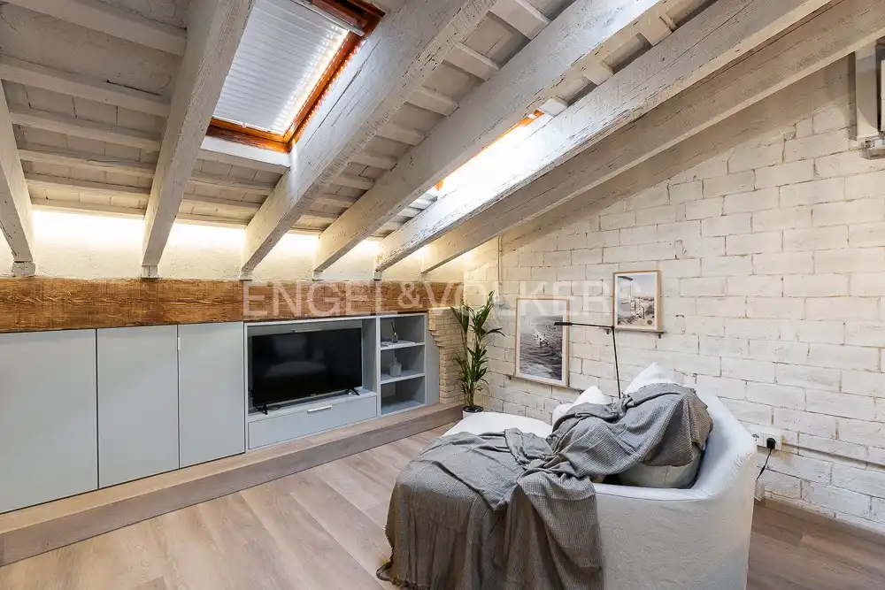 Living room of Flat for rent in Valencia  with Air Conditioner, Heating and Parquet flooring