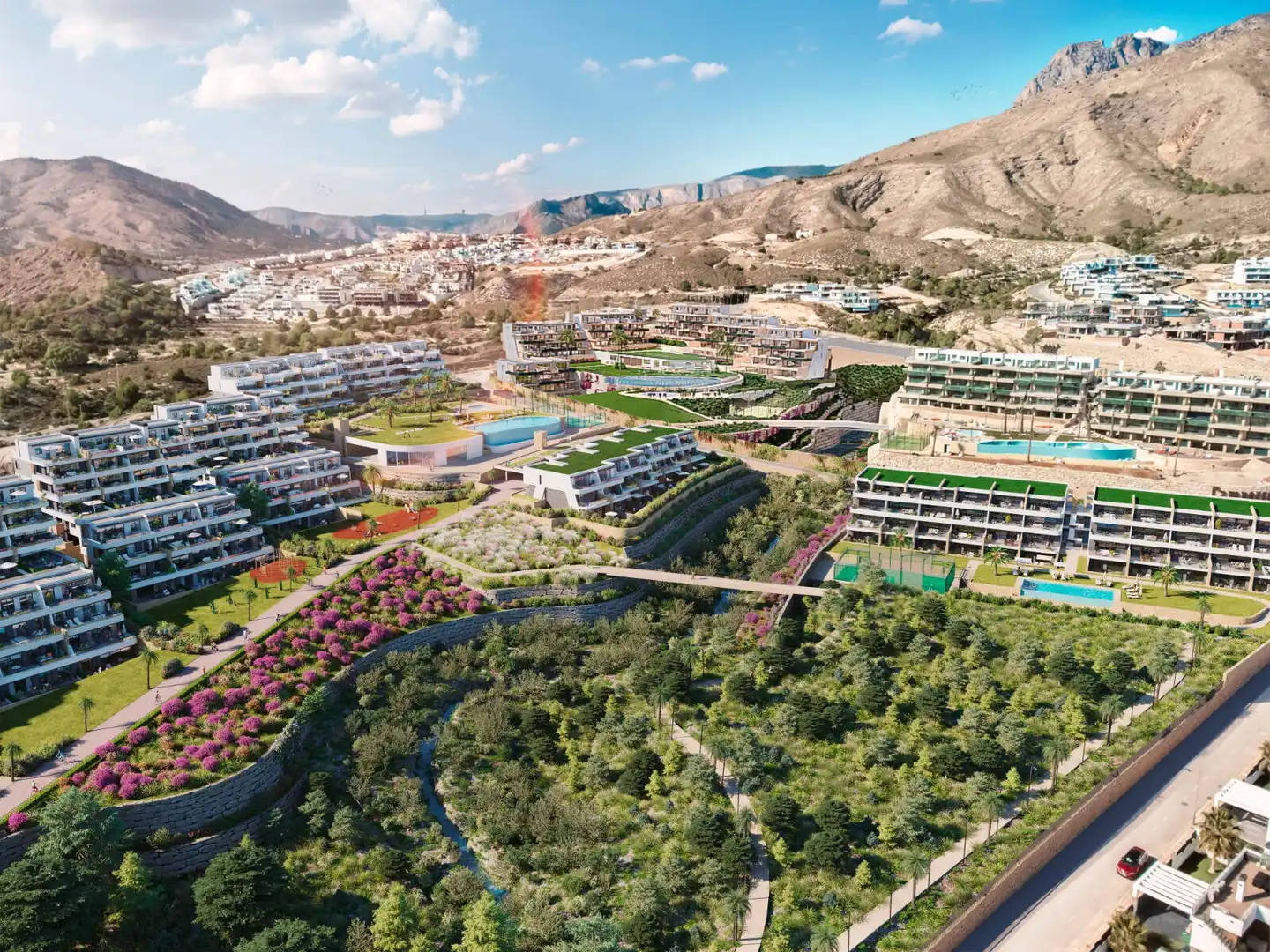 Apartamento con terraza en venta en Balcón de Finestrat - Terra Marina