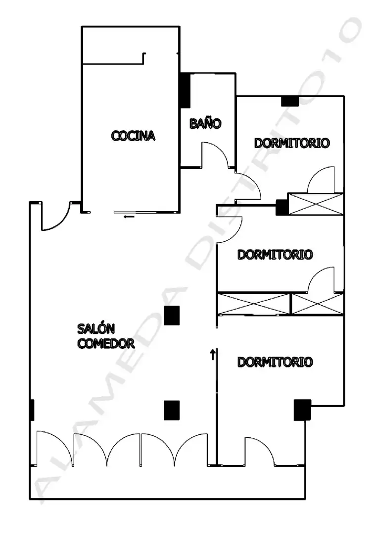 Apartament amb piscina de lloguer a Avenida Castelló, imagen 46