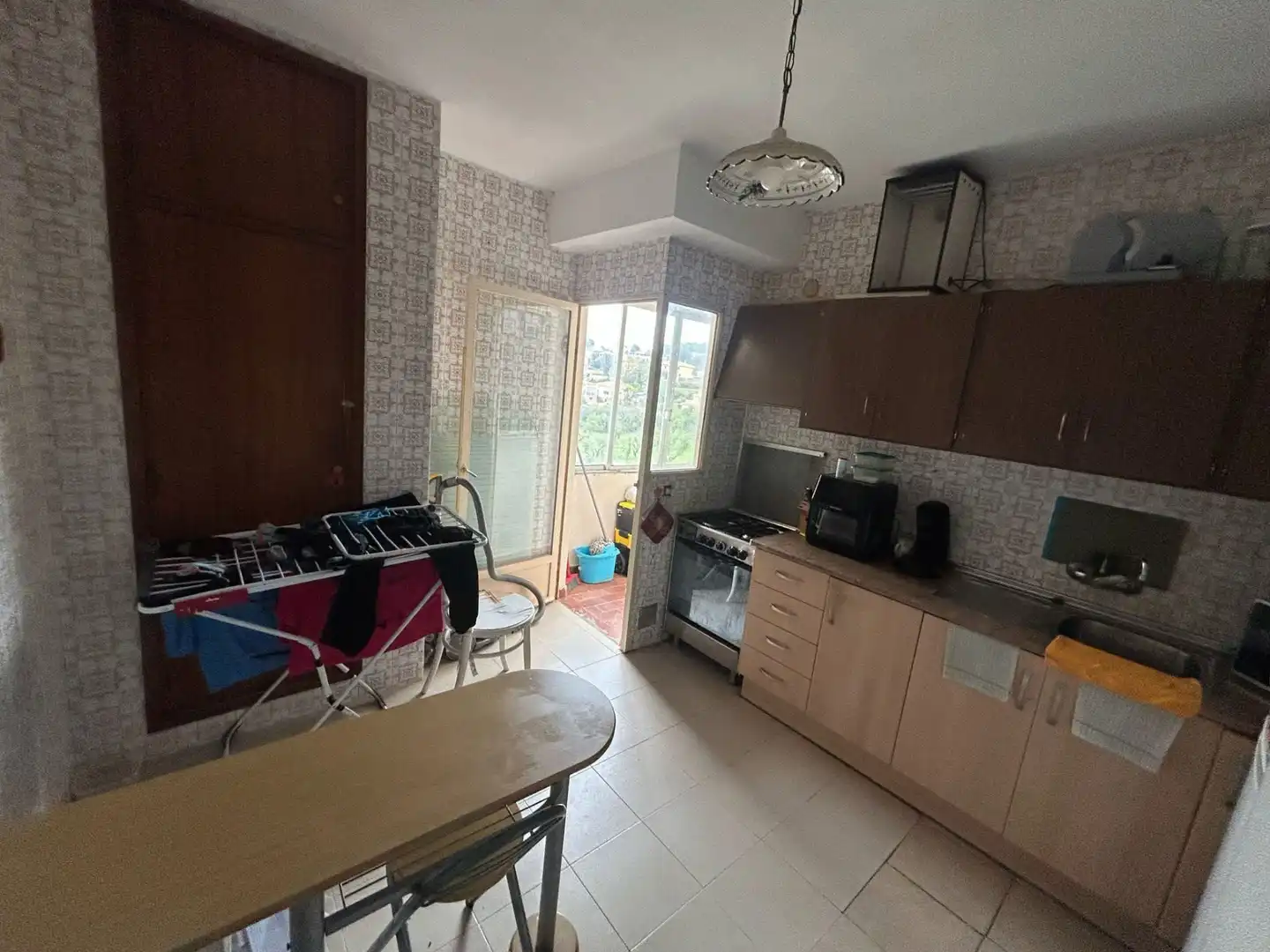Kitchen of Flat for sale in Parcent  with Furnished and Balcony