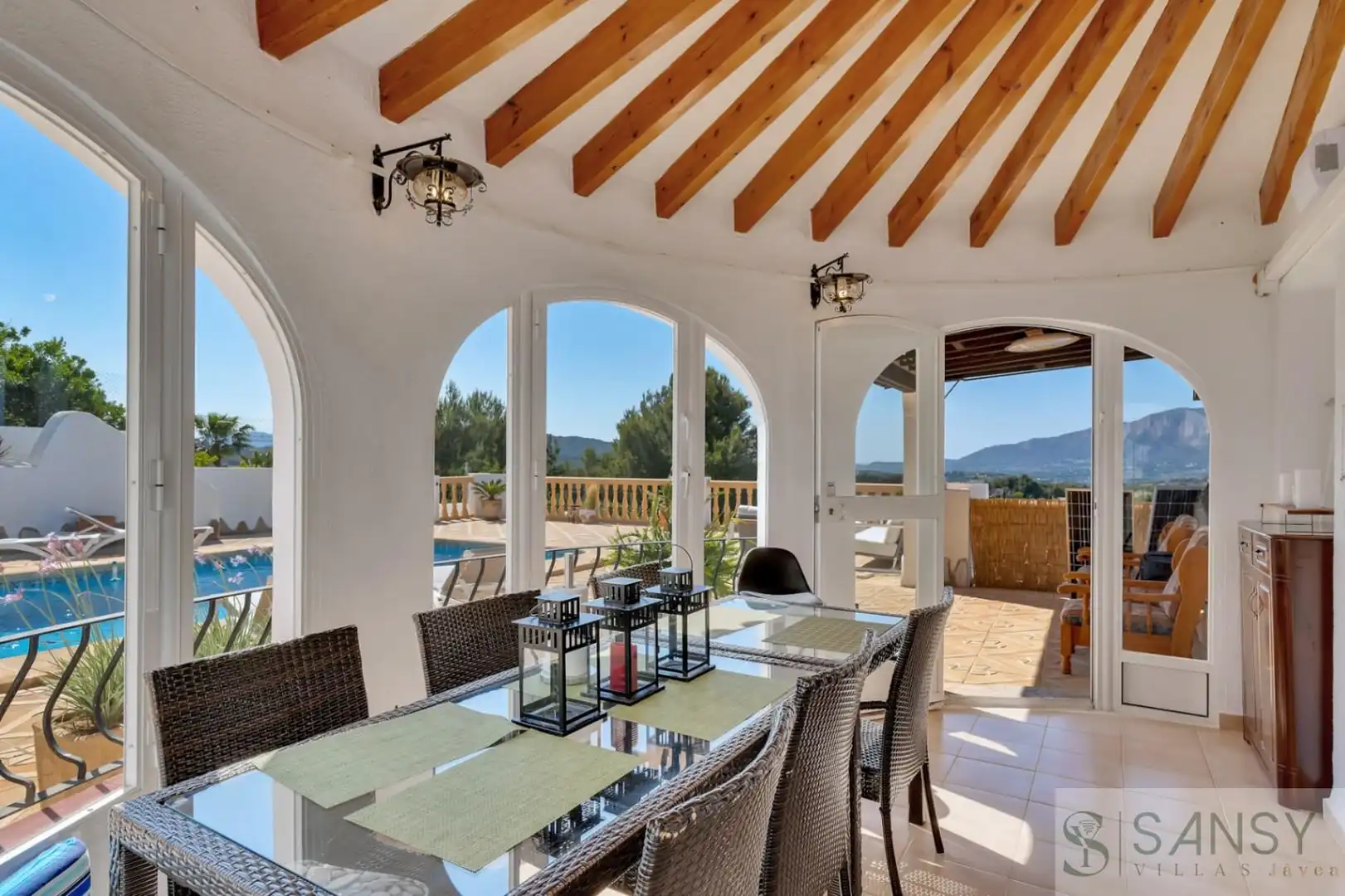 Dining room of Houses for sale in Jávea / Xàbia  with Air Conditioner, Terrace and Storage room