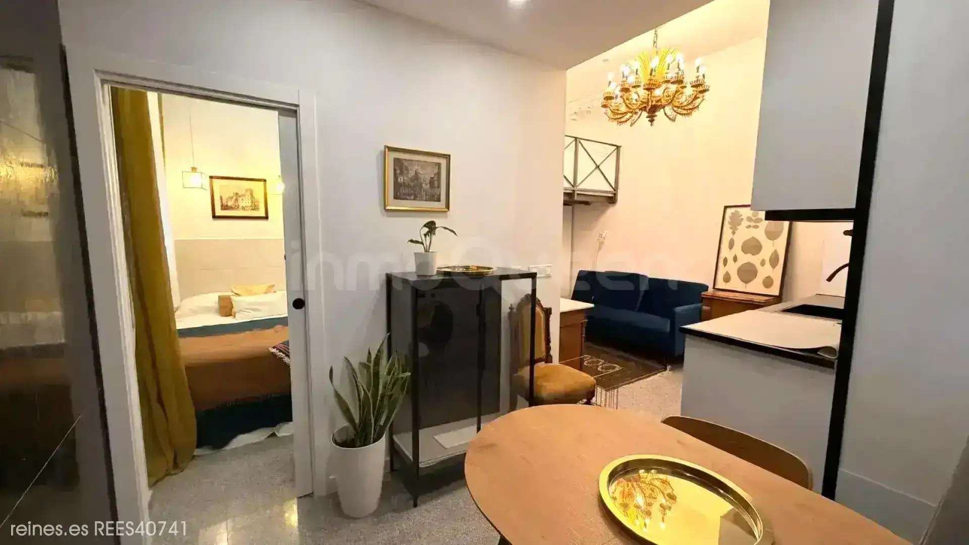 Sala d'estar de Apartament de lloguer en Madrid amb Calefacció i Moblat