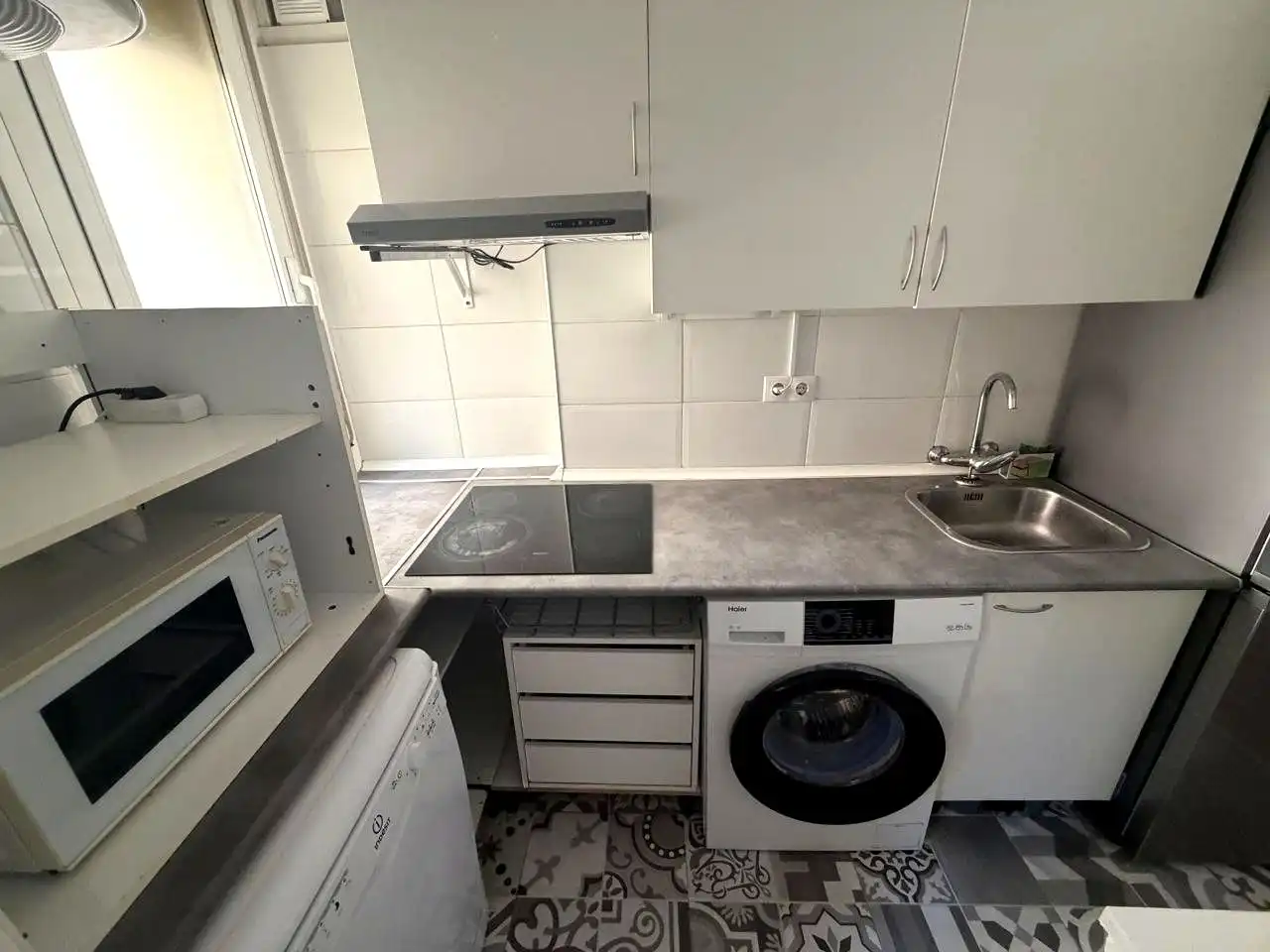 Kitchen of Flat for rent in Madrid  with Air Conditioner, Heating and Furnished