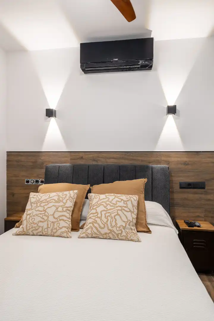 Habitación de Apartamento de alquiler en Madrid con Aire acondicionado, Calefacción y Amueblado