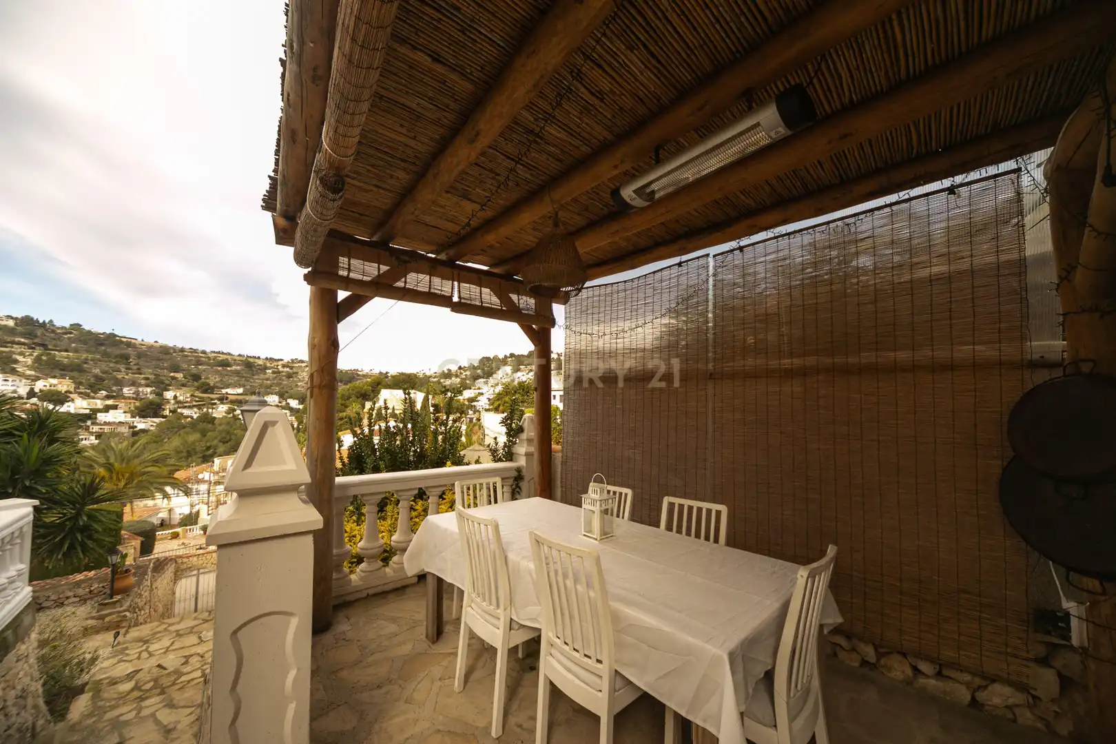 Terraza de Apartamento de alquiler en Benissa con Aire acondicionado, Trastero y Piscina