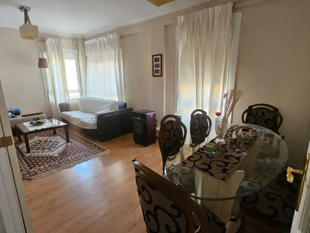 Sala de estar de Piso de alquiler en Ateca con Parquet y Amueblado