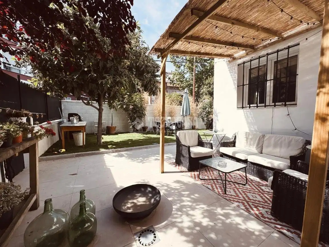 Terraza de Casa adosada en venta en Madrid