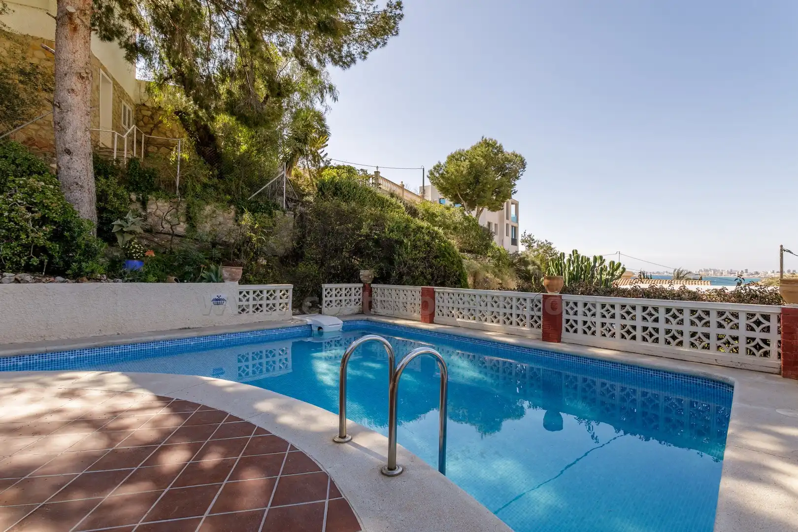 Piscina de Casa o xalet en venda en El Campello amb Aire condicionat, Jardí privat i Terrassa