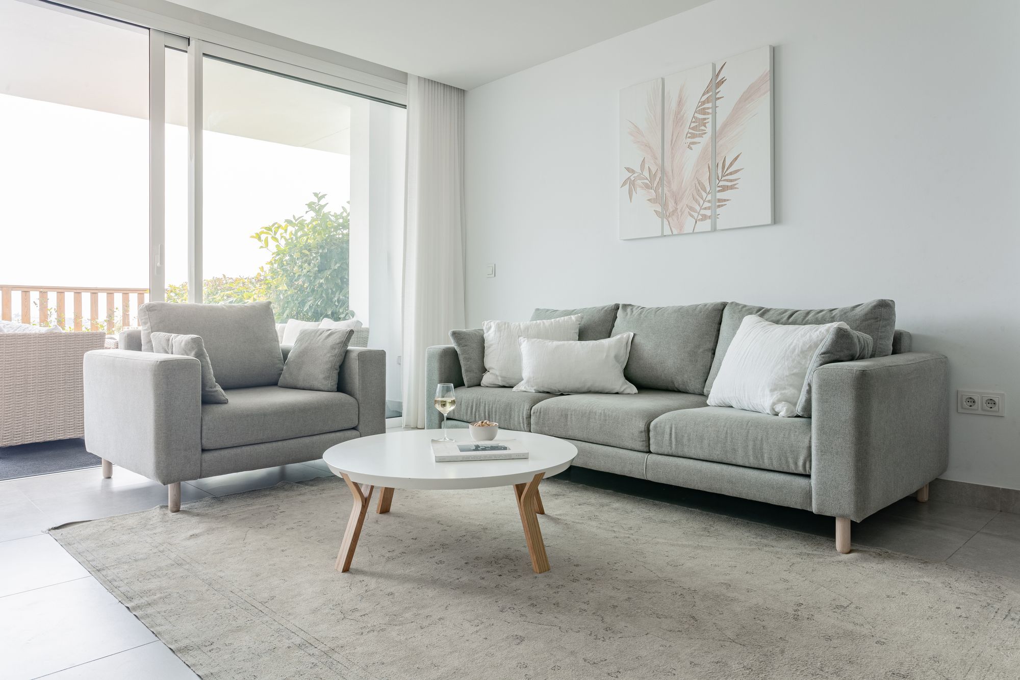 Sala d'estar de Apartament en venda en Mijas