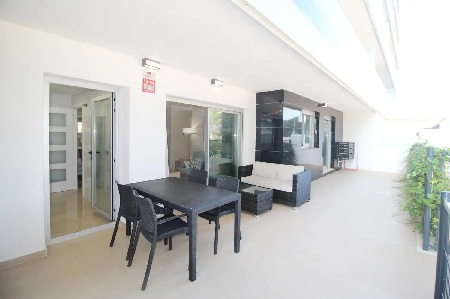 Terrasse von Wohnung zum Verkauf in Oropesa del Mar / Orpesa mit Klimaanlage, Privatgarten und Terrasse