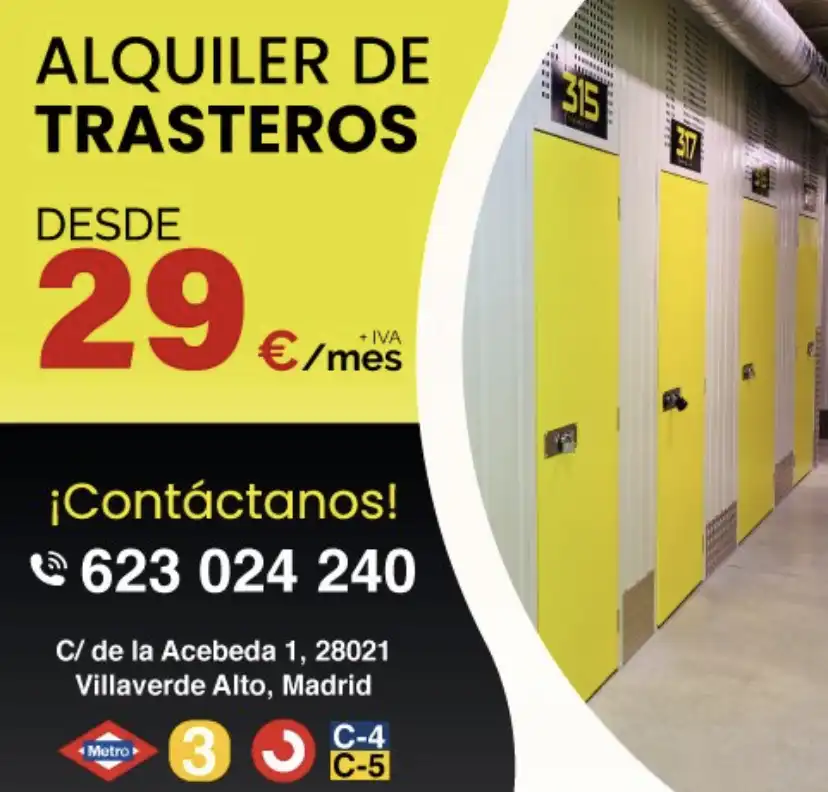 Lagerraum zur Miete in Getafe mit Alarm