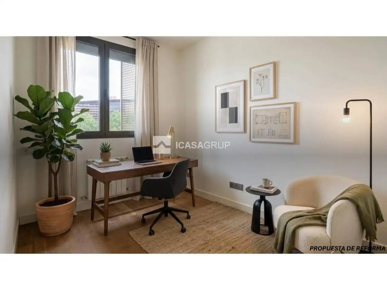 Bedroom of Flat for sale in Barcelona  with Air Conditioner, Heating and Parquet flooring