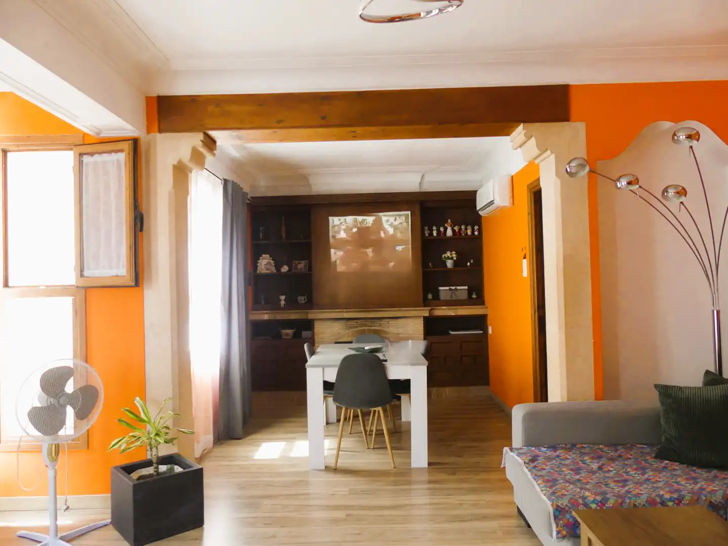 Sala de estar de Piso en venta en  Palma de Mallorca con Aire acondicionado, Calefacción y Parquet