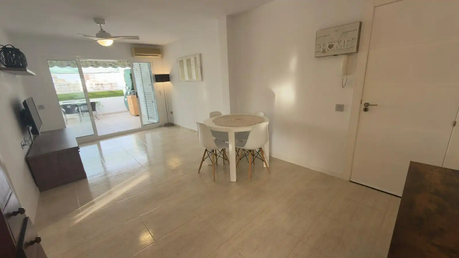Esszimmer von Wohnung zum Verkauf in Alicante / Alacant mit Klimaanlage, Heizung und Privatgarten