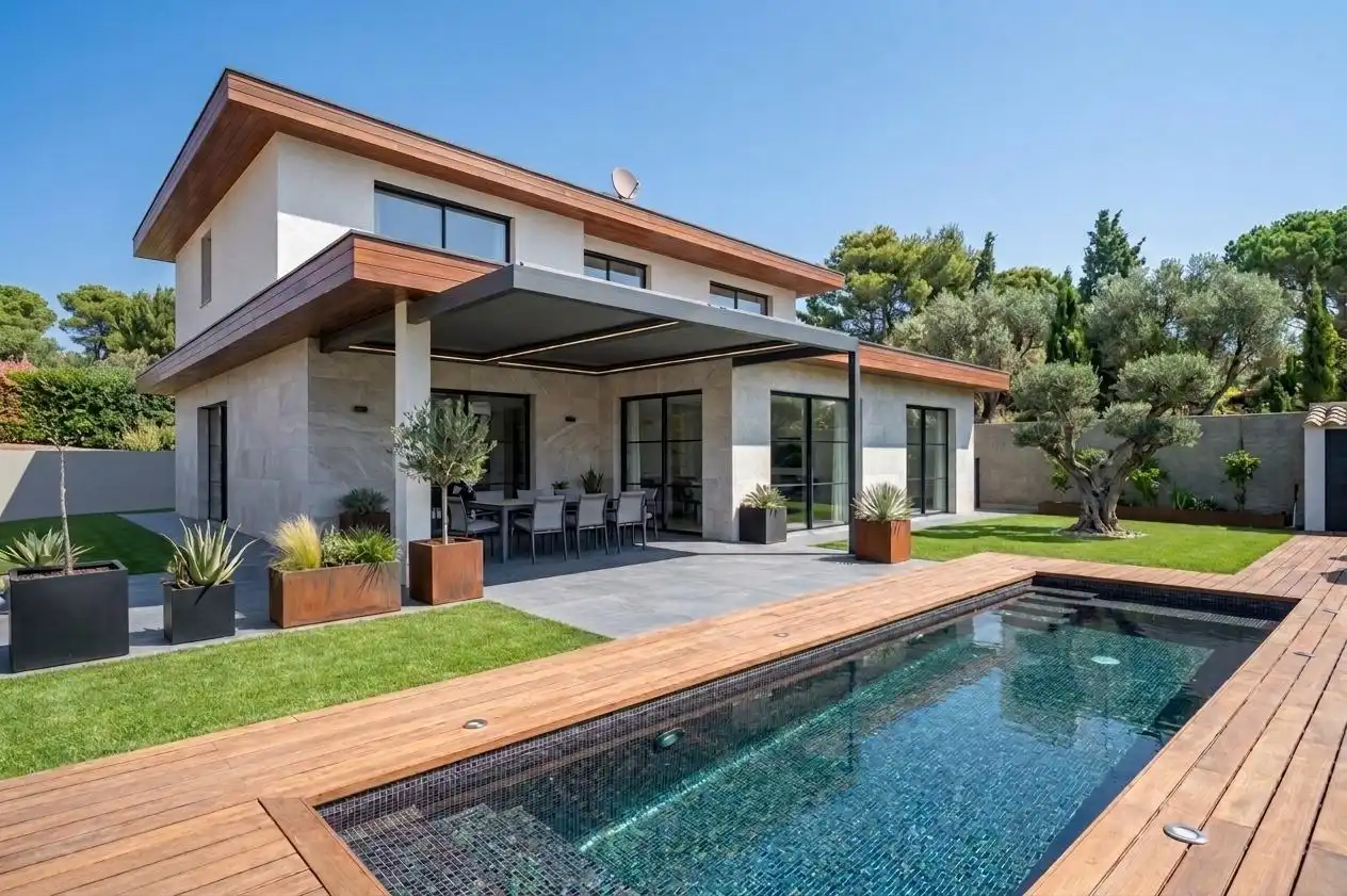 Terrassa de Casa o xalet en venda en Sant Cugat del Vallès amb Calefacció, Jardí privat i Terrassa