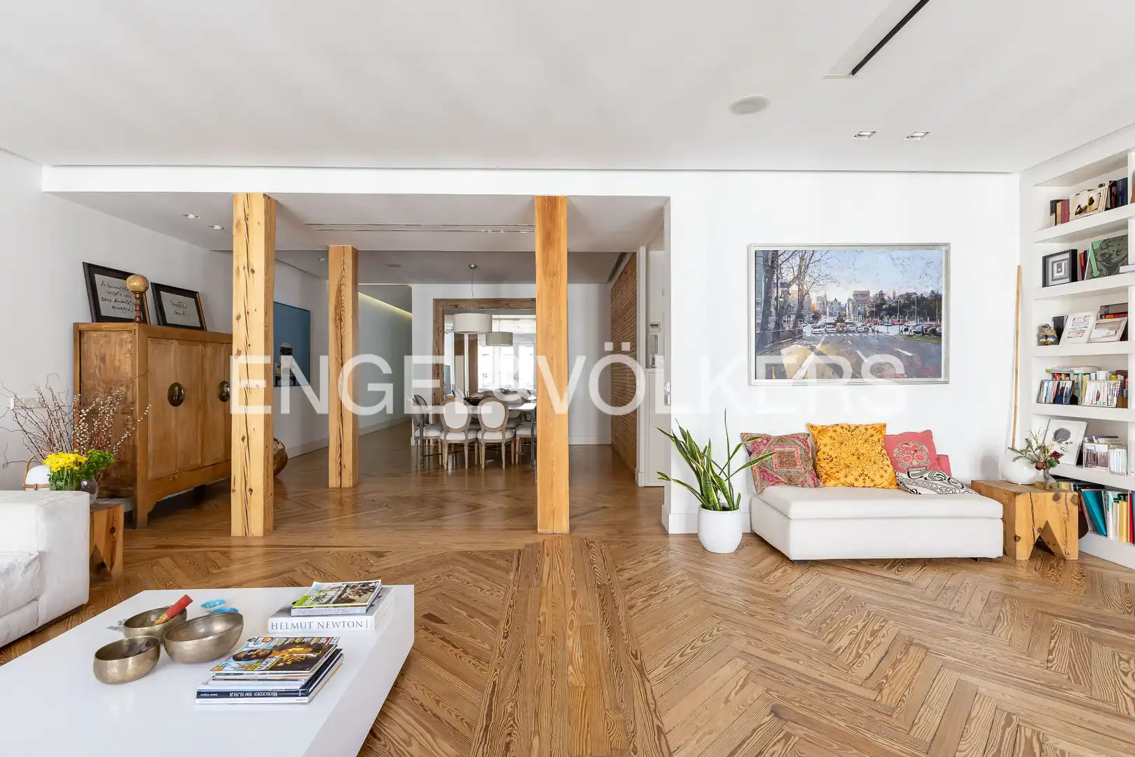 Sala de estar de Piso de alquiler en Madrid con Aire acondicionado, Calefacción y Parquet