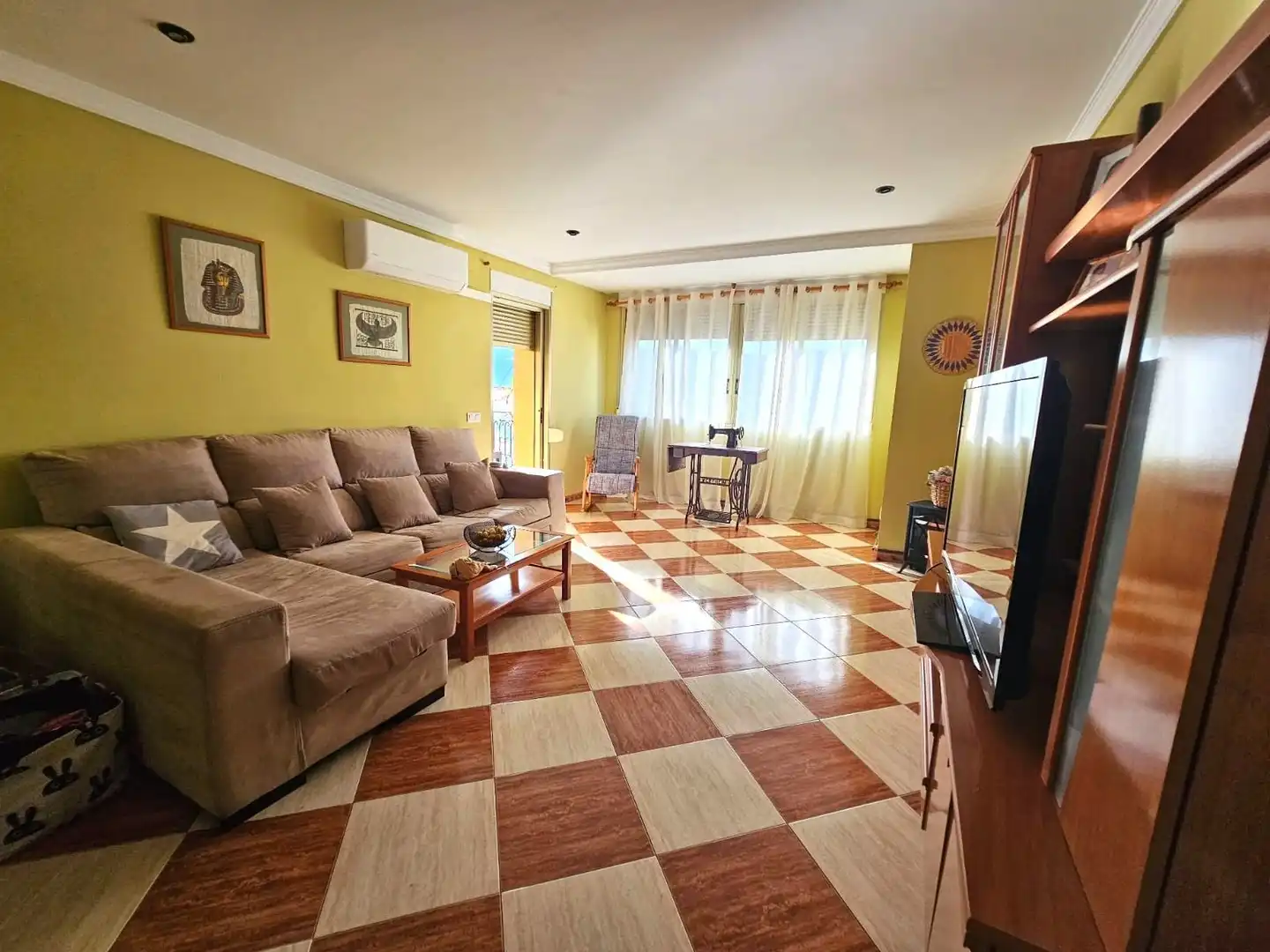 Sala de estar de Piso en venta en Xeresa con Aire acondicionado, Calefacción y Terraza
