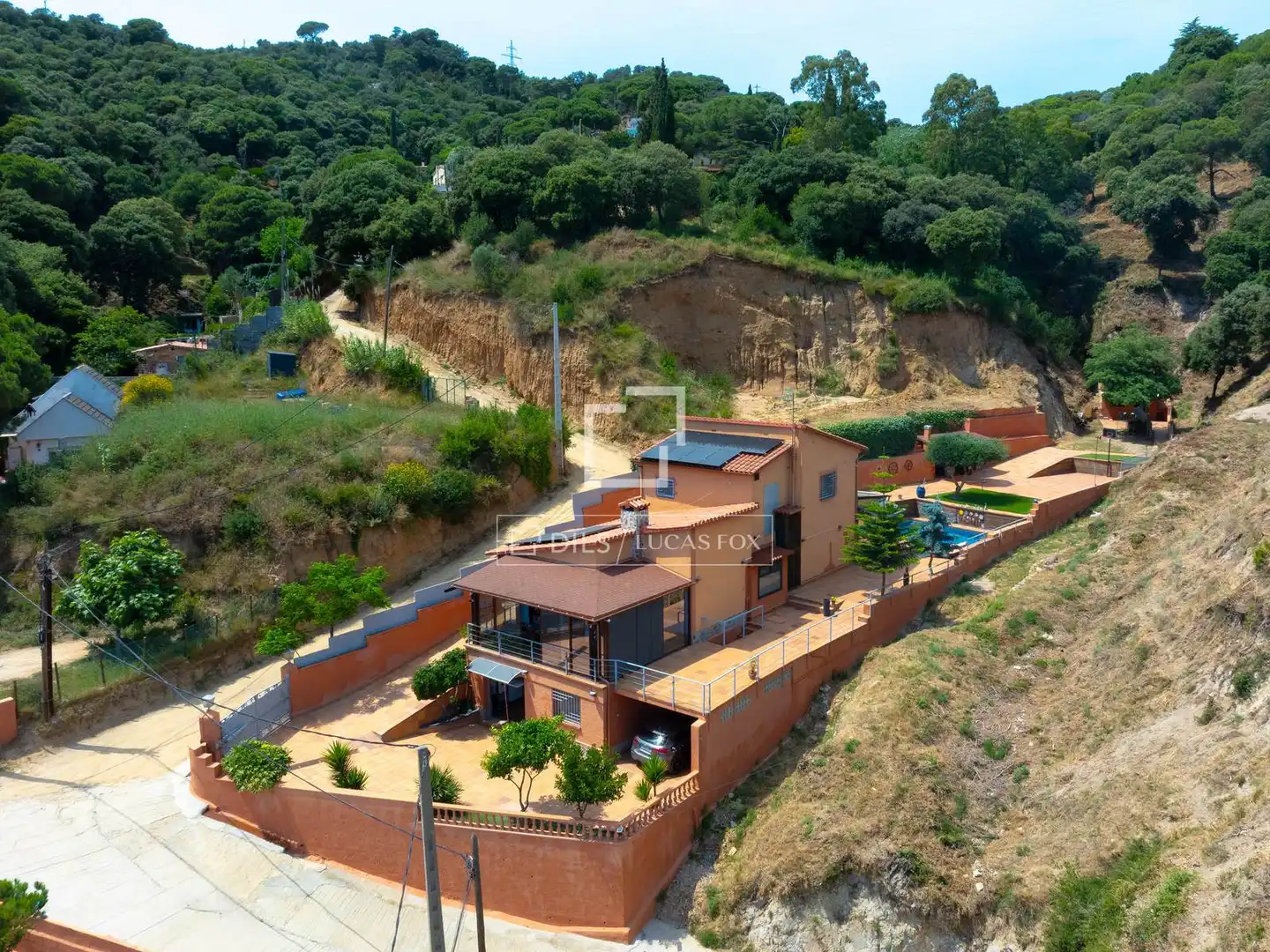 Vista exterior de Casa o chalet en venta en Teià con Aire acondicionado, Calefacción y Jardín privado