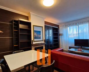 Living room of Flat for sale in Oleiros  with Heating, Parquet flooring and Furnished