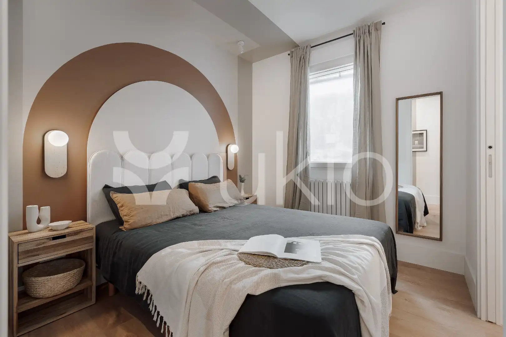Habitación de Apartamento de alquiler en Madrid con Aire acondicionado, Calefacción y Terraza