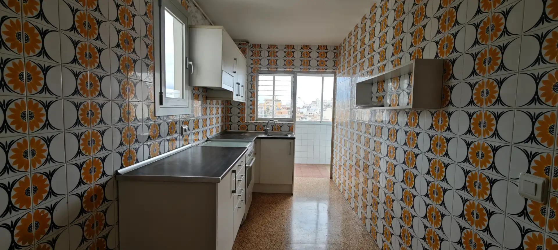 Küche von Wohnung zur Miete in  Palma de Mallorca mit Klimaanlage und Terrasse