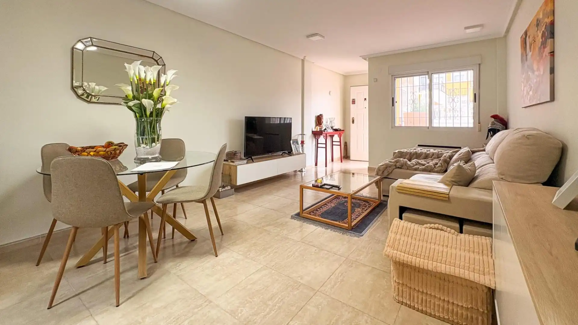 Sala de estar de Planta baja en venta en Elche / Elx con Calefacción, Jardín privado y Terraza