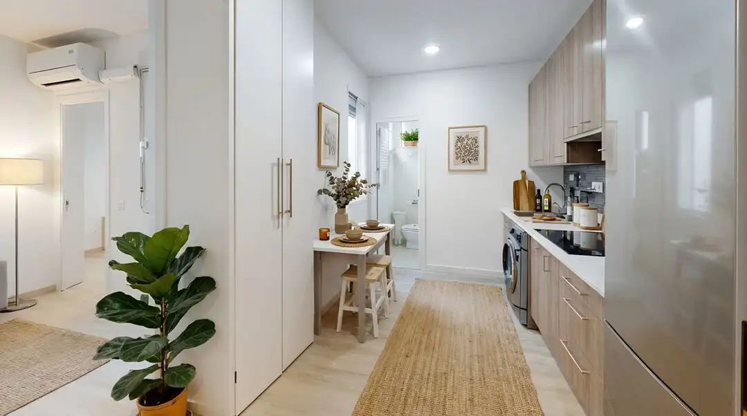 Kitchen of Flat for sale in Madrid  with Air Conditioner, Heating and Furnished