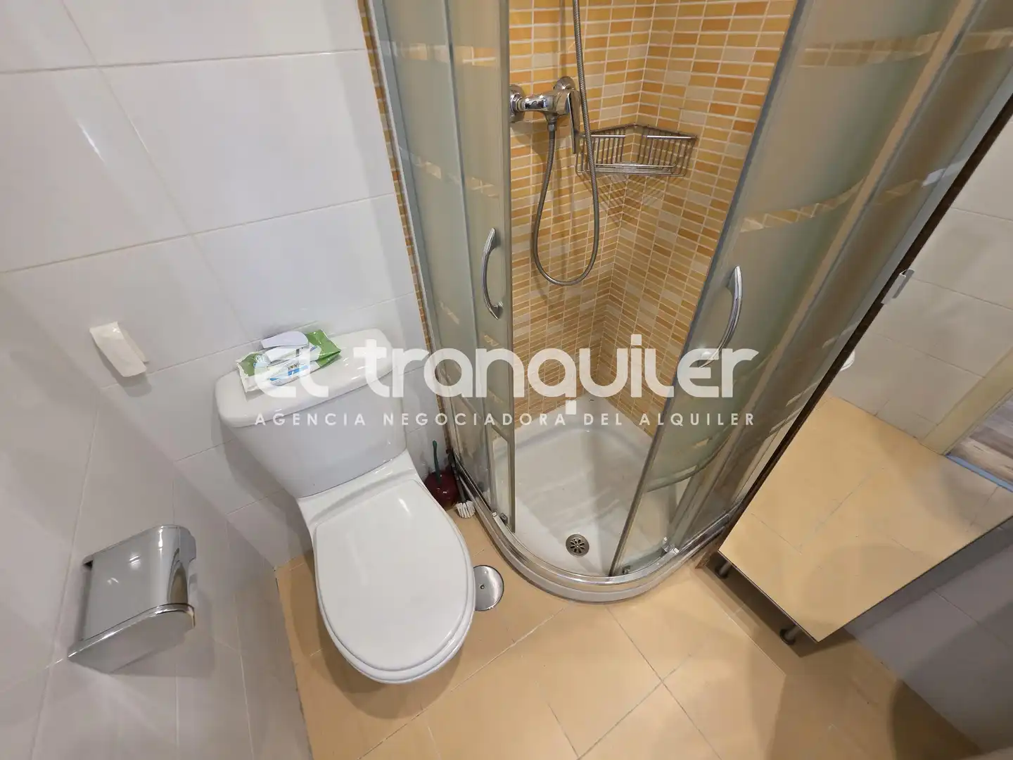 Bathroom of Flat for rent in Madrid  with Air Conditioner, Parquet flooring and Storage room