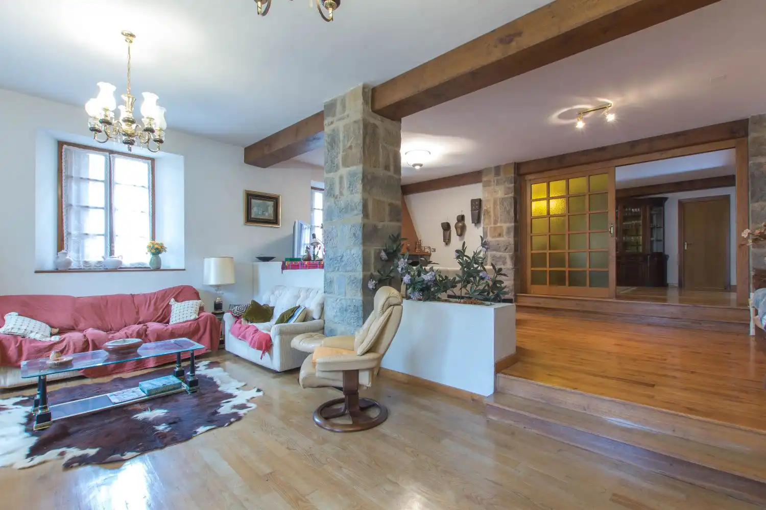 Sala de estar de Casa o chalet en venta en Atetz con Calefacción, Terraza y Amueblado