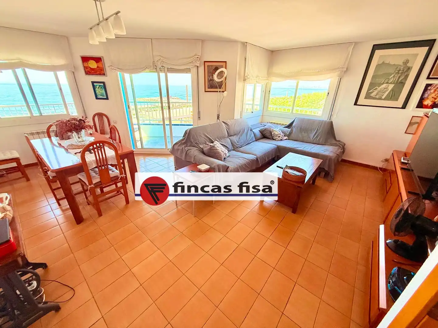 Sala de estar de Piso en venta en Premià de Mar con Aire acondicionado, Calefacción y Terraza