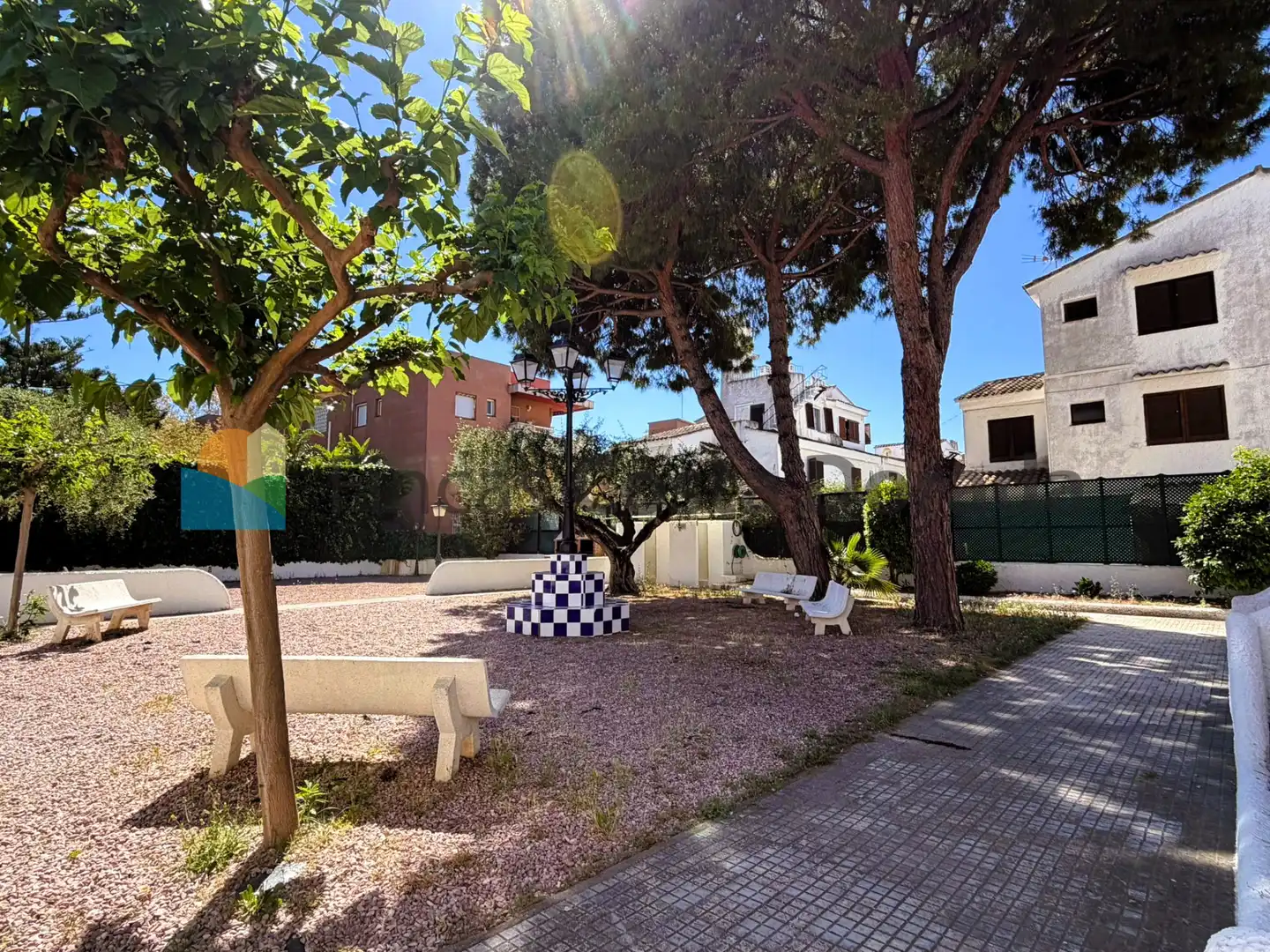 Jardín de Apartamento en venta en Cubelles con Aire acondicionado, Jardín privado y Parquet