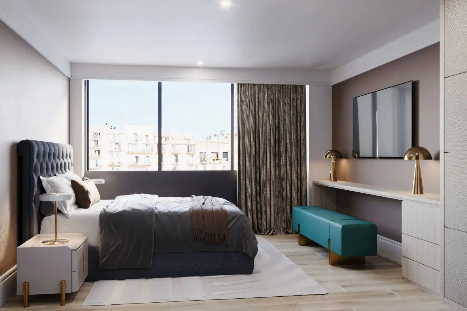 Bedroom of Office for sale in Barcelona  with Air Conditioner and Heating