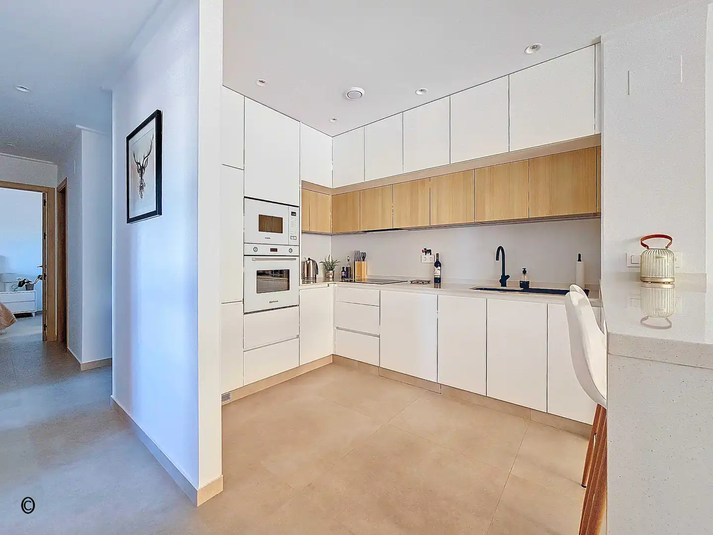 Cocina de Apartamento en venta en Guardamar del Segura con Aire acondicionado, Calefacción y Terraza