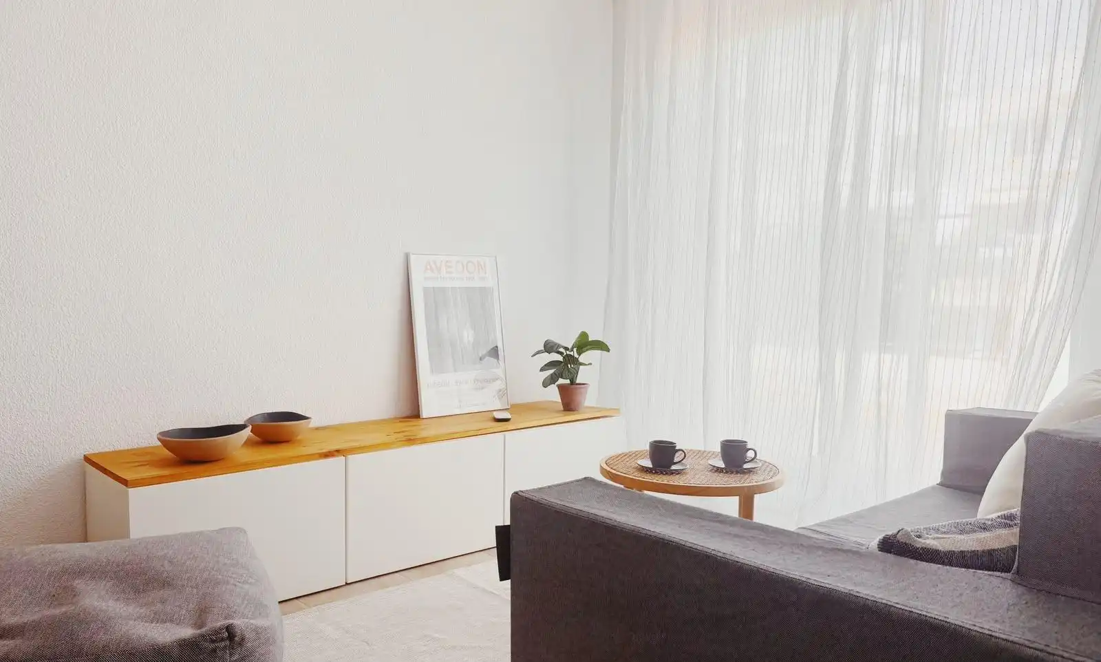 Wohnzimmer von Dachboden zum Verkauf in Canet de Mar mit Klimaanlage, Heizung und Terrasse