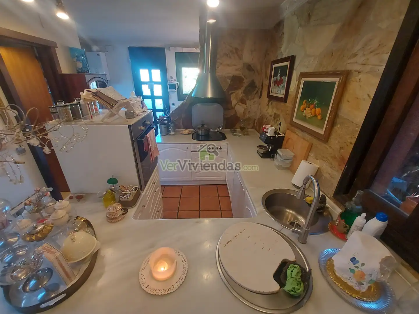 Cocina de Casa o chalet en venta en Vallirana con Calefacción, Jardín privado y Terraza