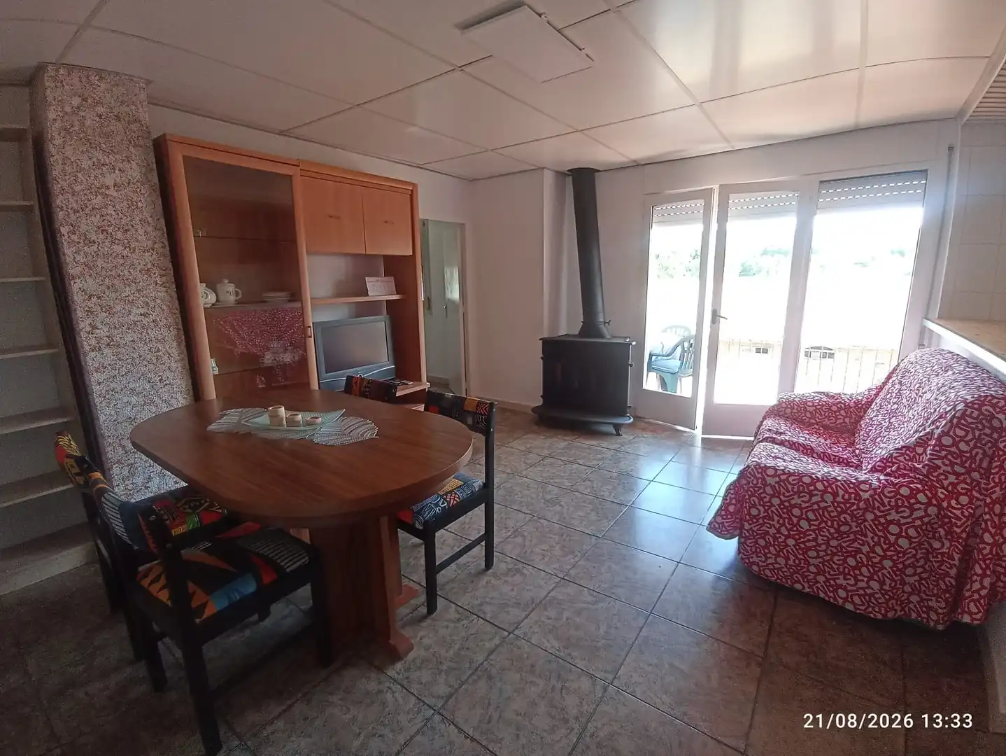 Sala de estar de Piso en venta en Berga con Calefacción, Amueblado y Balcón