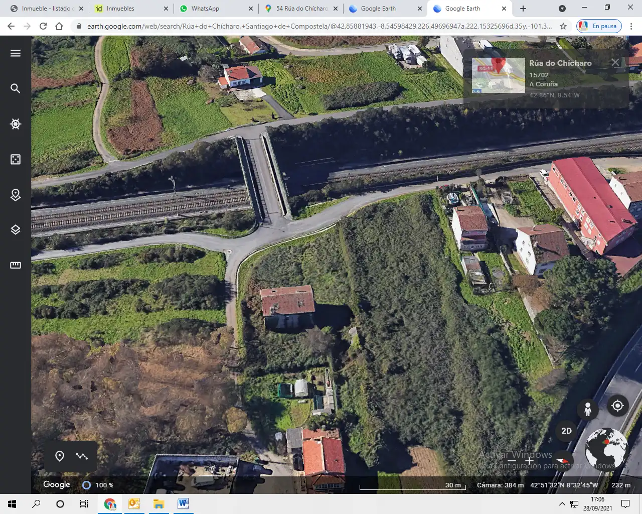 Vista exterior de Casa o chalet en venta en Santiago de Compostela  con Jardín privado