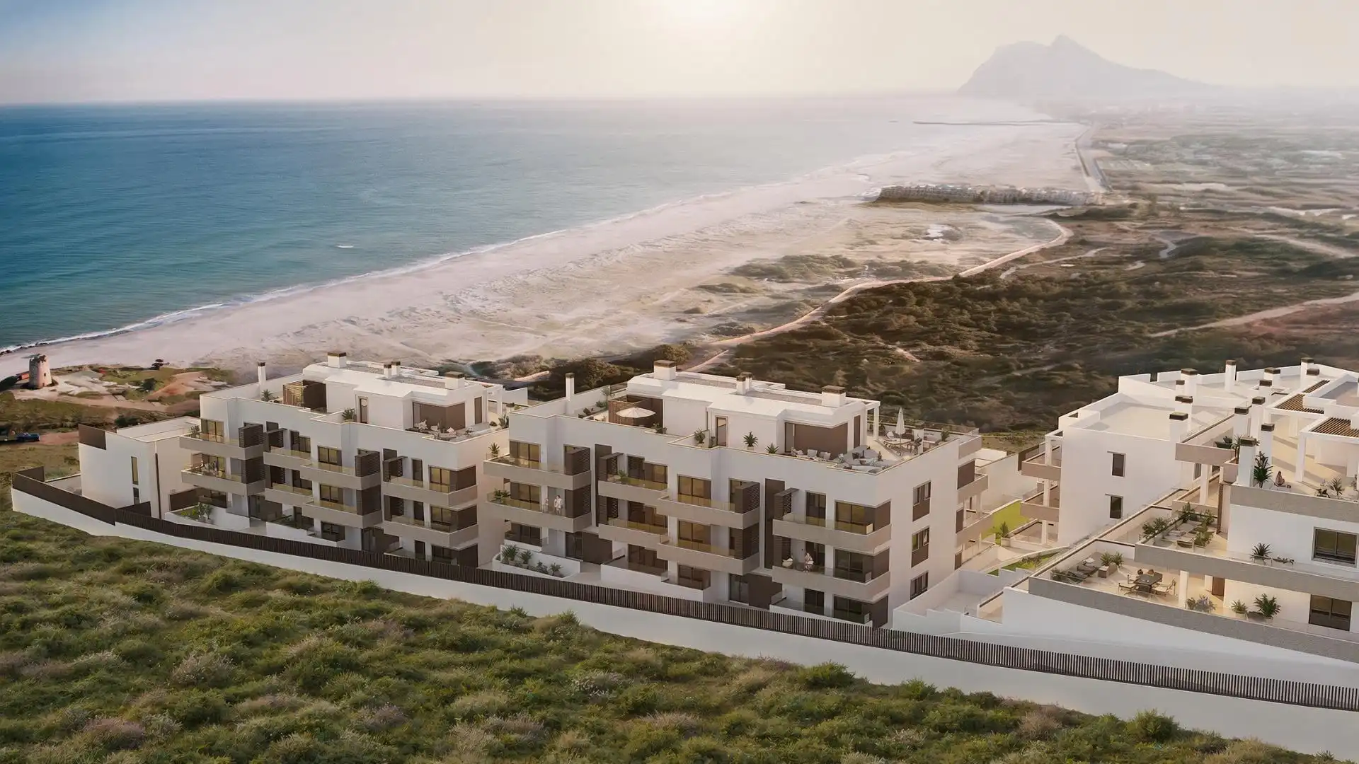 Vista exterior de Apartament en venda en La Línea de la Concepción amb Aire condicionat, Terrassa i Traster