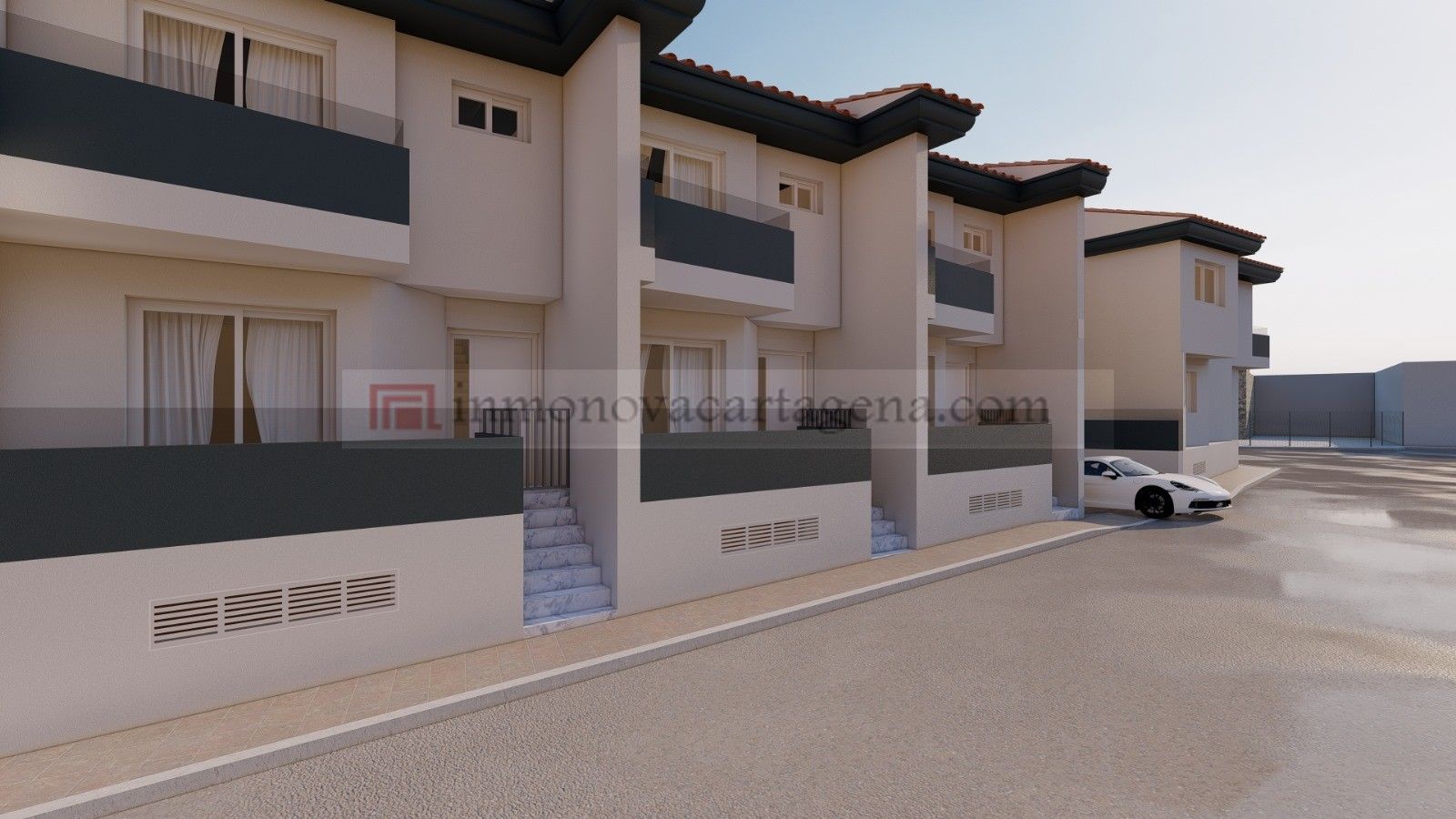 Exterior view of Single-family semi-detached for sale in  Murcia Capital  with Air Conditioner