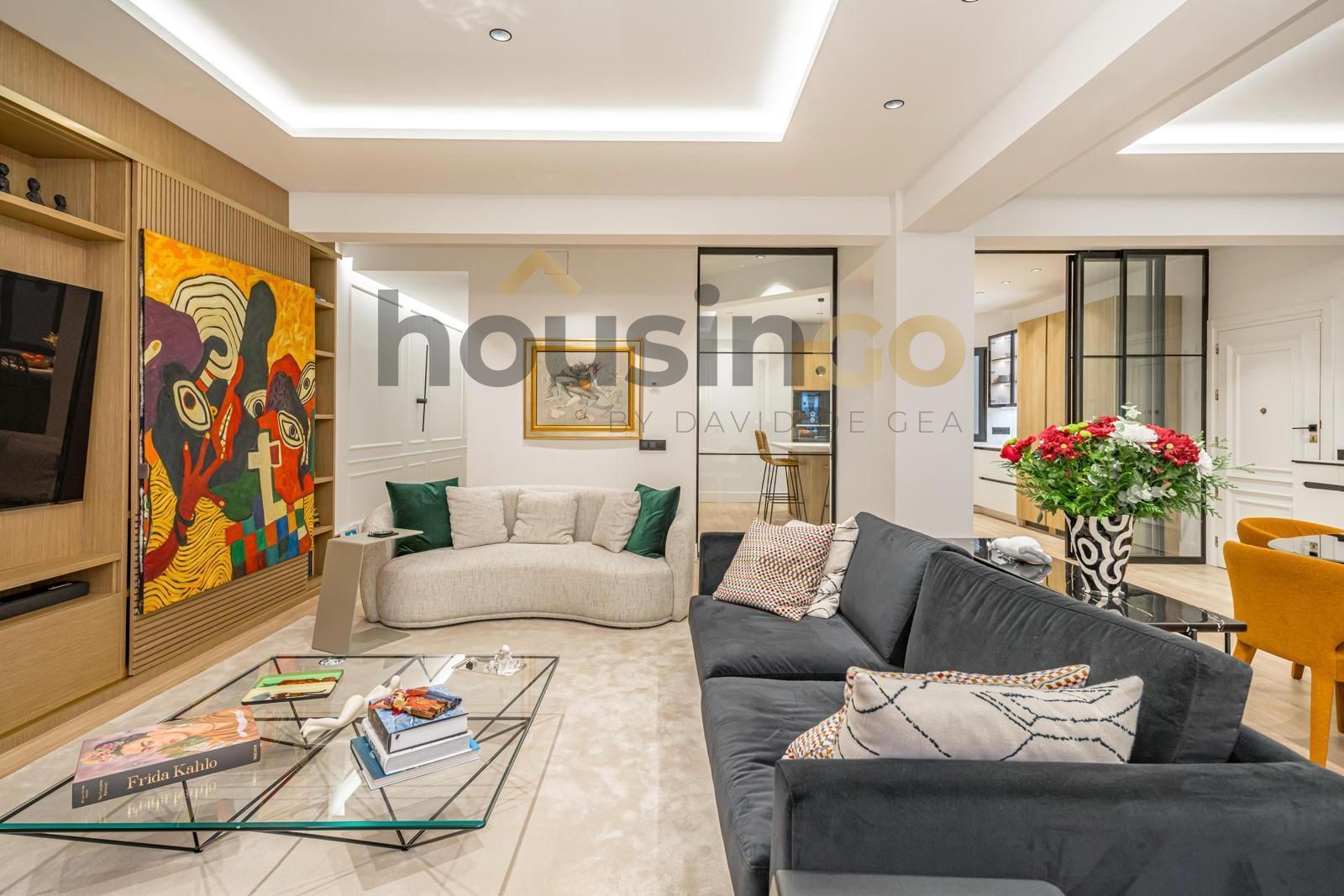 Sala d'estar de Pis en venda en  Madrid Capital amb Calefacció, Terrassa i Traster