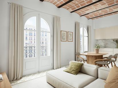 Living room of Flat for sale in  Barcelona Capital  with Air Conditioner and Balcony