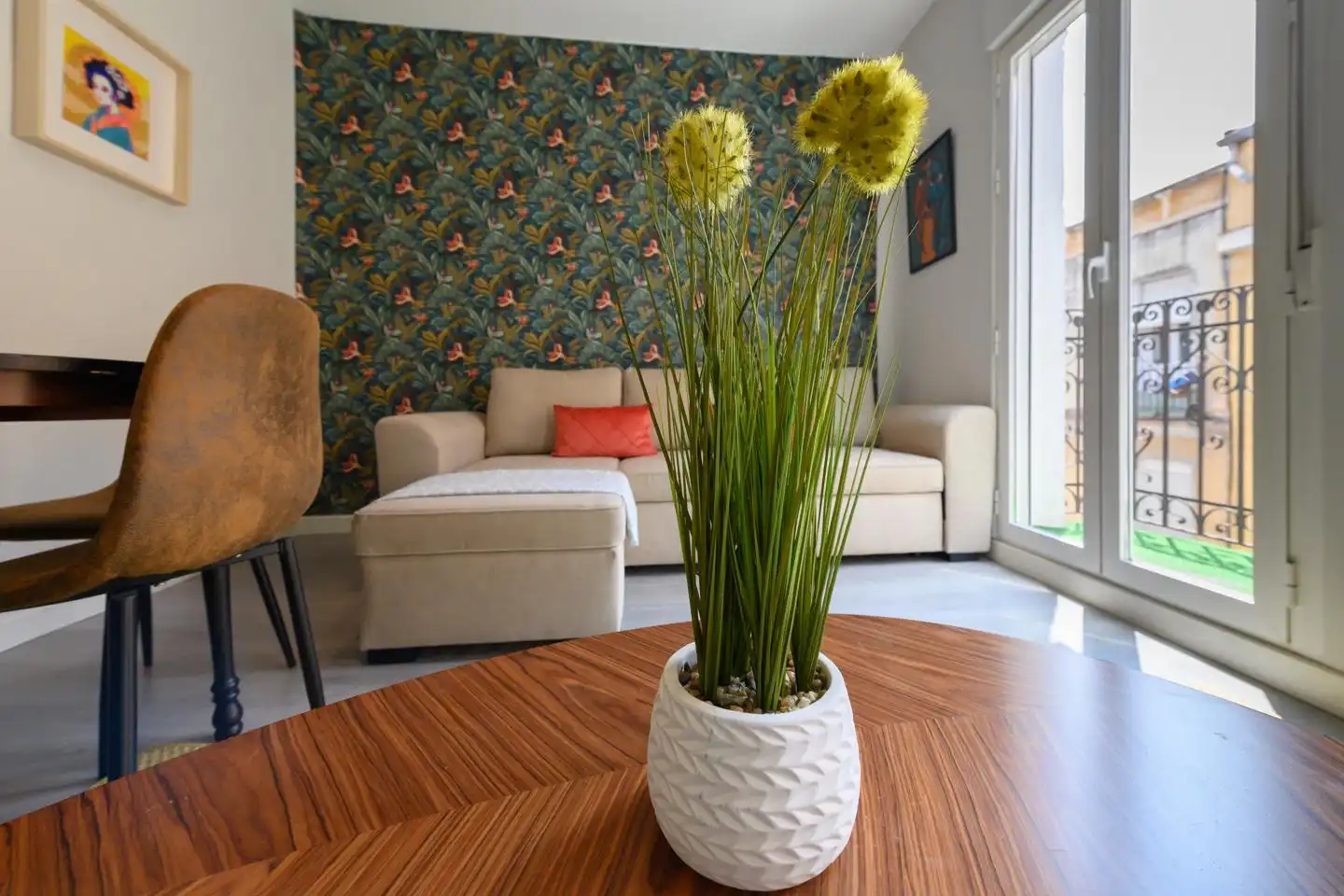 Sala de estar de Piso de alquiler en Madrid con Aire acondicionado, Calefacción y Amueblado