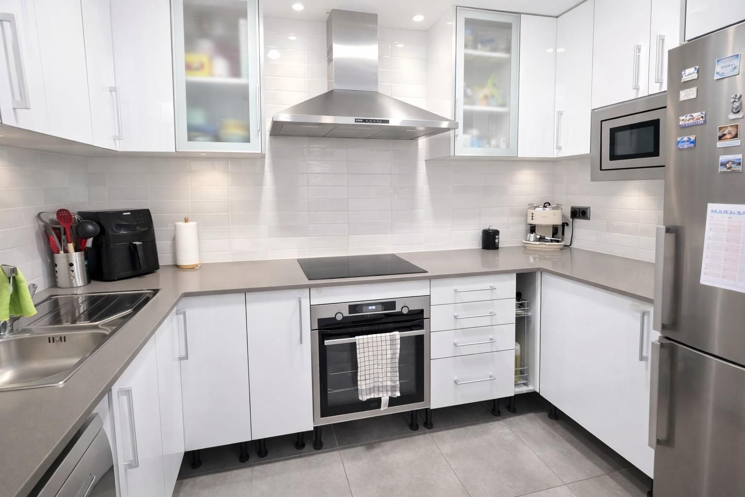 Kitchen of Flat for sale in  Barcelona Capital  with Parquet flooring and Alarm