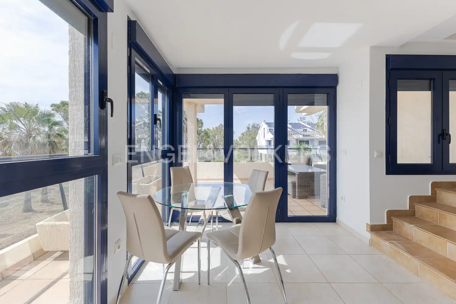 Dining room of Houses for rent in Sagunto / Sagunt  with Air Conditioner, Heating and Private garden