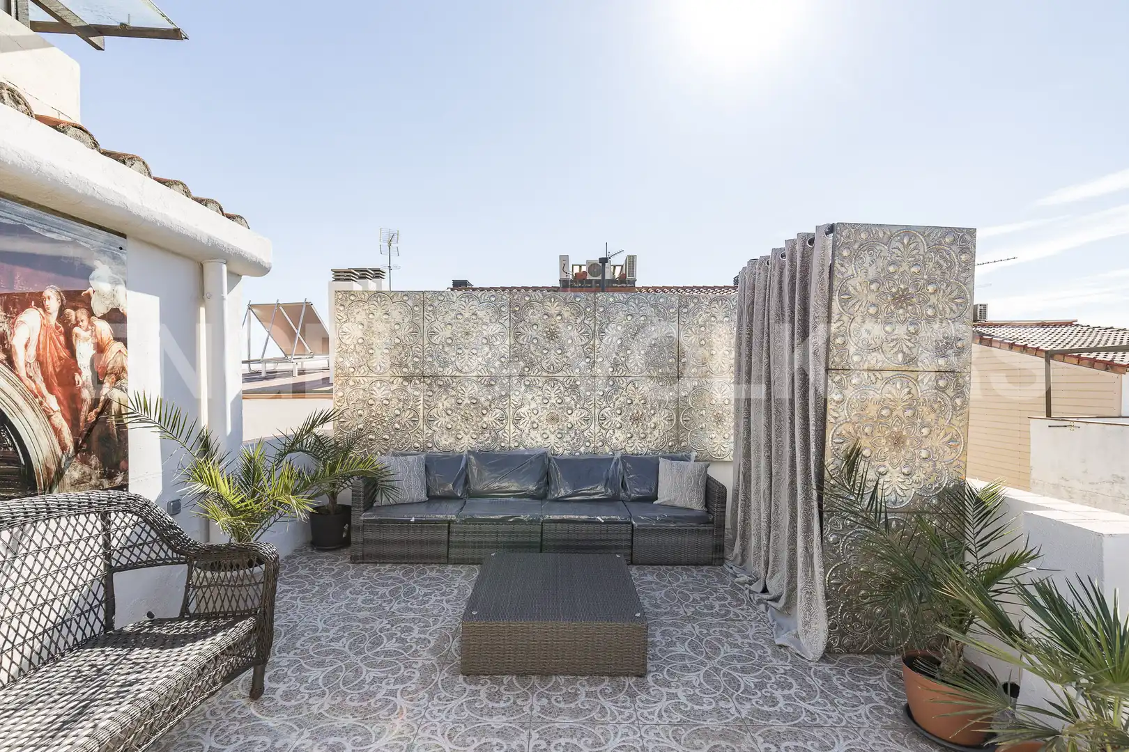 Terraza de Finca rústica en venta en Canet de Mar con Aire acondicionado, Calefacción y Jardín privado