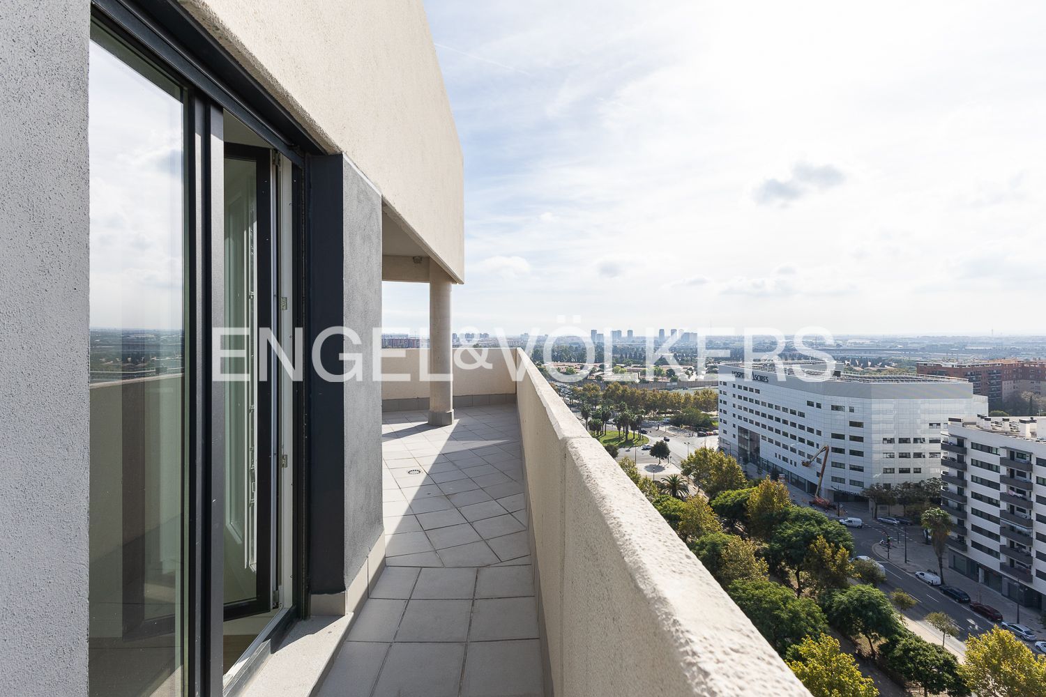 Terrace of Apartment to rent in  Valencia Capital  with Air Conditioner, Heating and Terrace